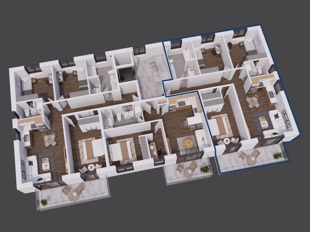 Moderne 4-Zimmer-Wohnung im Erstbezug, großzügig & mit Balkon