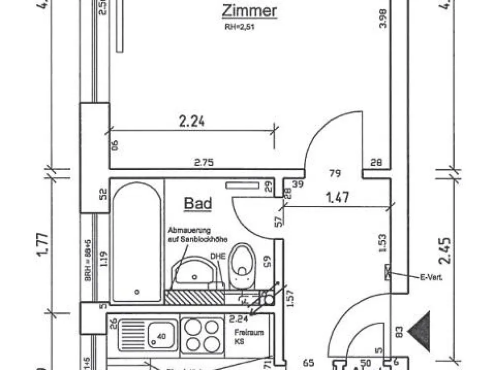 Gemütliche 1-Zimmerwohnung zur Miete in Wedel - Wentzel Dr.