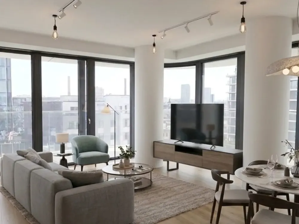 Luxuriöse 4 Zimmer Wohnung im Grand Tower Deutschlands höchstem Wohnturm