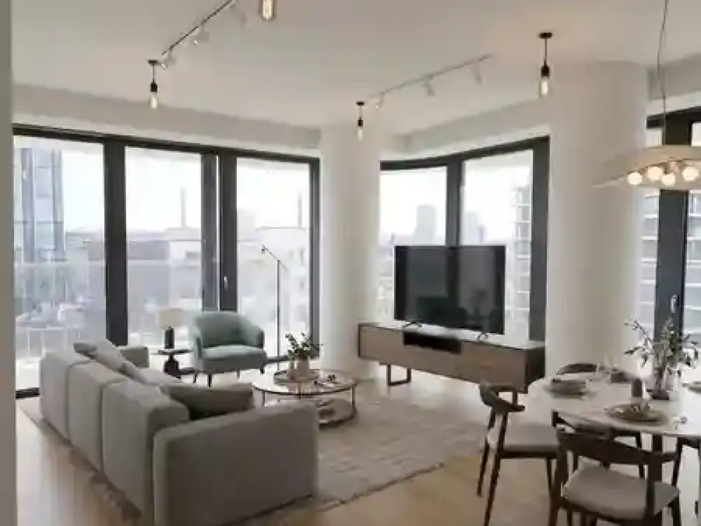 Luxuriöse 4 Zimmer Wohnung im Grand Tower Deutschlands höchstem Wohnturm