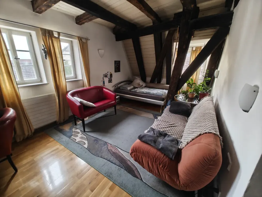 Nette kleine Dachgeschosswohnung in Kulturdenkmal