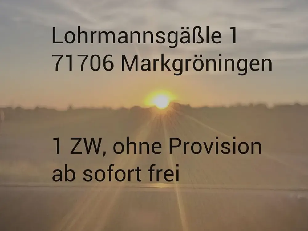 1 ZW in Markgröningen/Ohne Provision