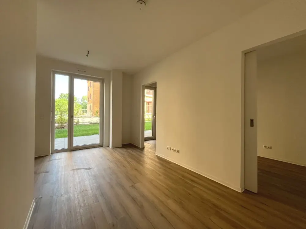 Neubau - Geräumige 2-Zimmer-Wohnung mit Badezimmer, Dusche, Terrasse im Zentrum-Ost in Leipzig