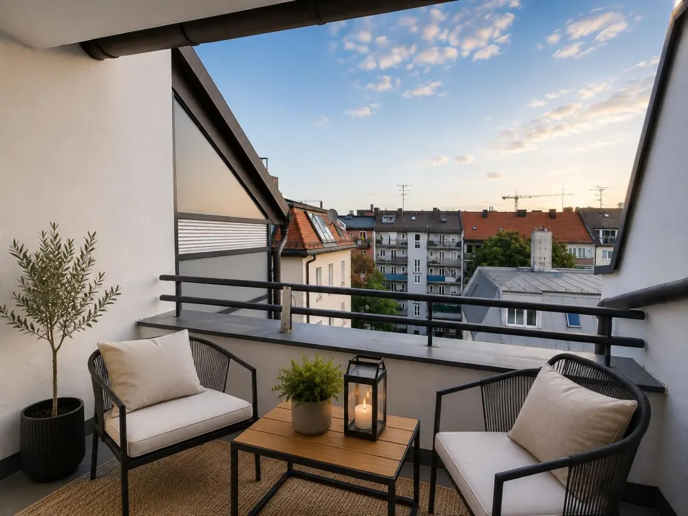 Hochwertiges Wohnen - zwei Ebenen, 2,5-Zimmer-Maisonette m. Loggia in M-Neuhausen
