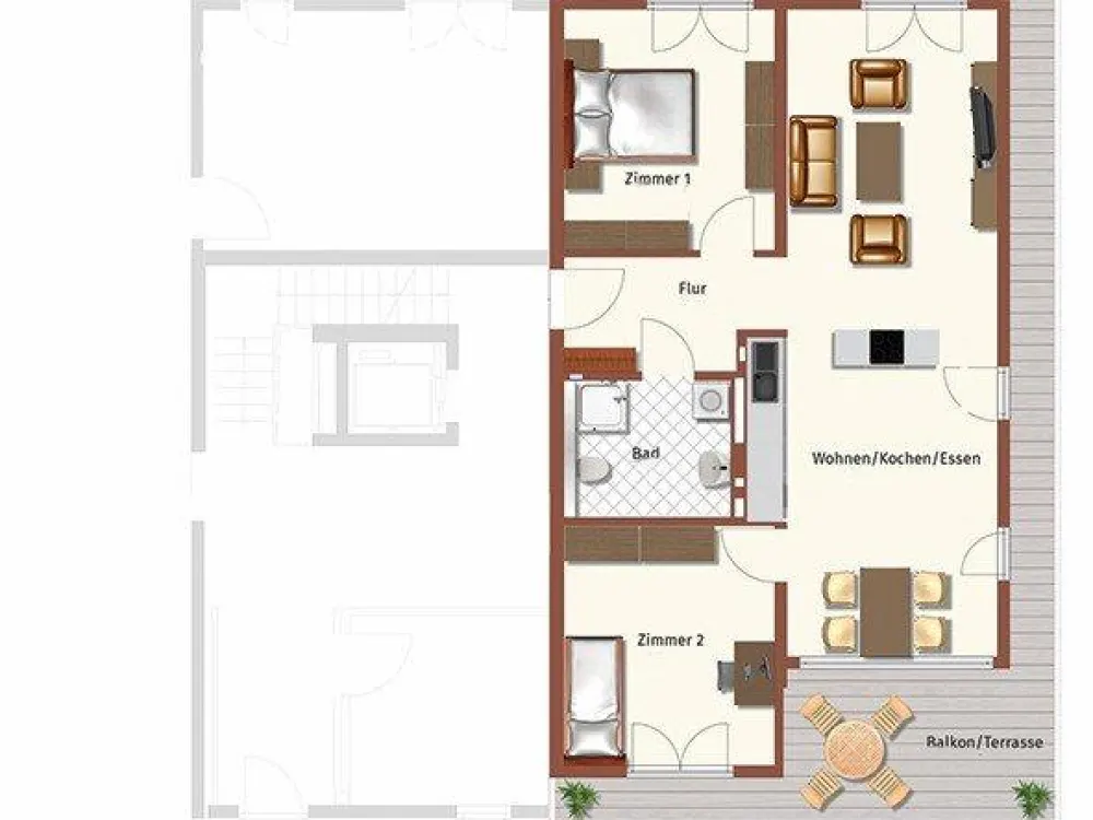 3 Zimmerwohnung mit großen Balkon in der Mittelstraße 3, 13158 Berlin-Pankow (OT Wilhelmsruh)