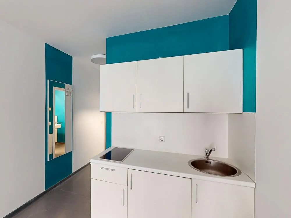 Nur für Auszubildende -Möbliertes 1-Zimmer-Apartment mit Einbauküche und kleiner Terrasse