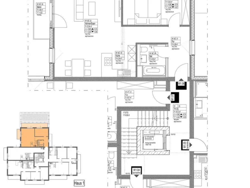 Helle 2-Zimmer-Wohnung mit sonnigem Balkon und großer Terrasse