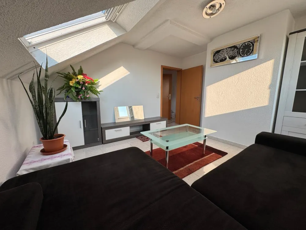 Lichtdurchflutete, möblierte 3-Zimmer-Dachgeschosswohnung (72 m²)