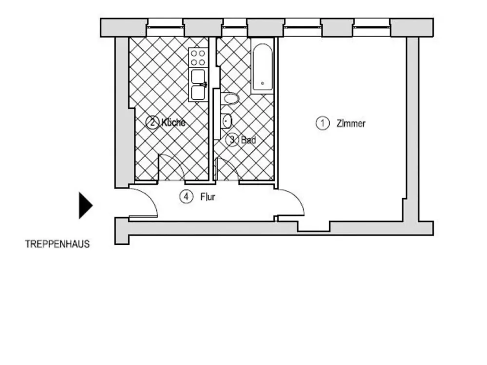 1 Zimmerwohnung sucht netten Bewohner