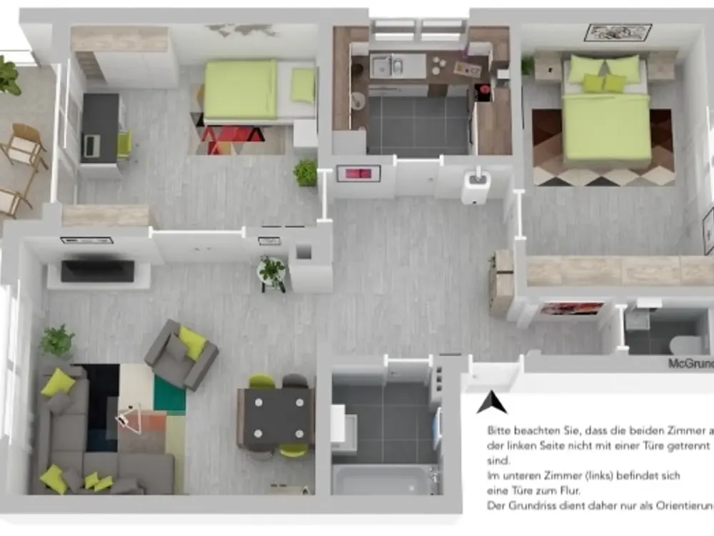 Ideal für Singles oder Paare - 3,5 Zimmer-Wohnung in guter Lage
