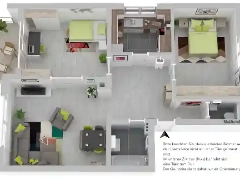 Ideal für Singles oder Paare - 3,5 Zimmer-Wohnung in guter Lage