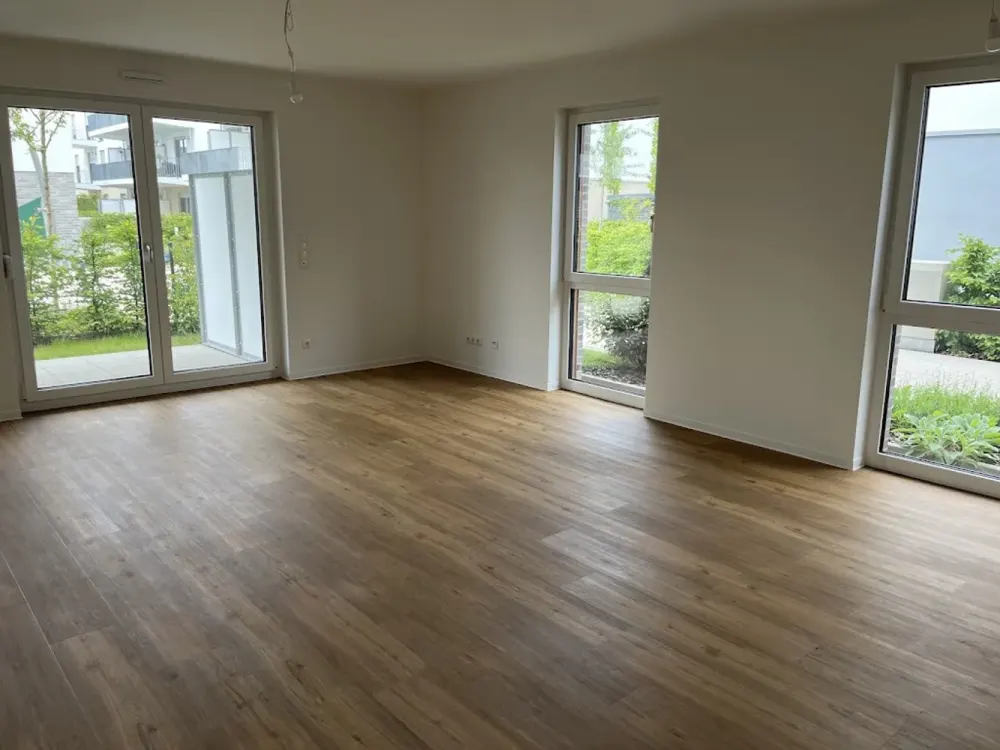 Moderne 2-Zimmer-Neubauwohnung mit Terrasse und Garten im Zweitbezug!