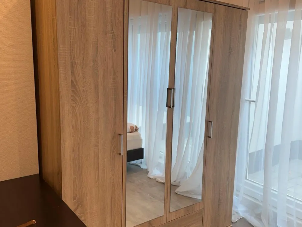 1-Zimmer-Wohnung in Frankfurt, komplett möbliert