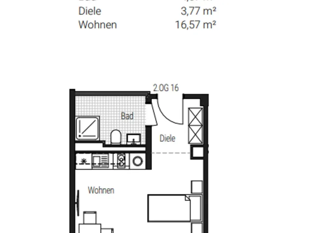 *TOP* vollmöblierte 1-Zimmer Wohnung mit Balkon