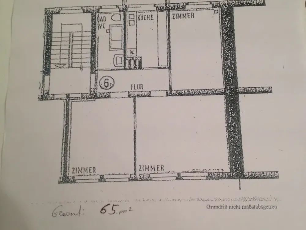Zu Verminen 3 Zimmer