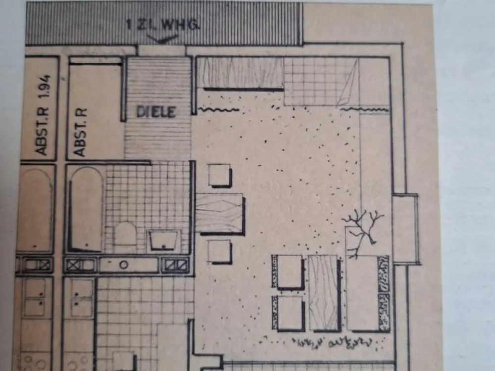 möblierte Einzimmerwohnung mit einmaligen Ausblick