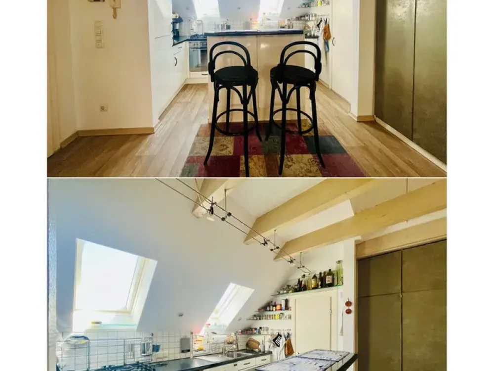 شقة مهندس معماري مع معرض وتراس على السطح للإيجار في بوخوم-فيرني