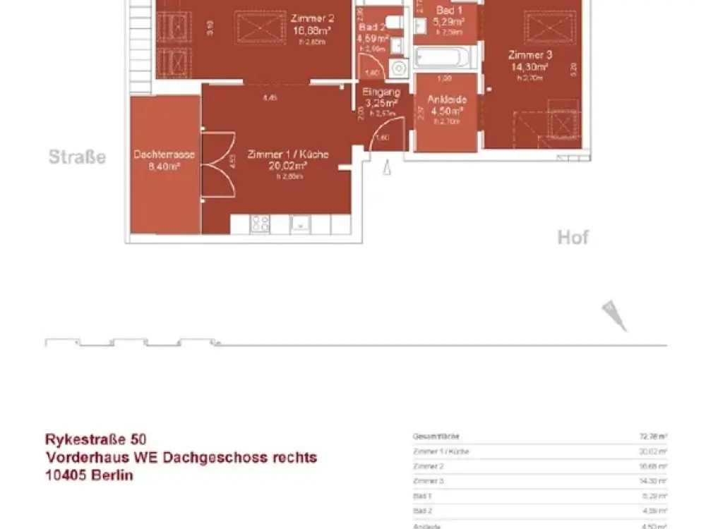 Luxus-Dachgeschoss mit Extrablick