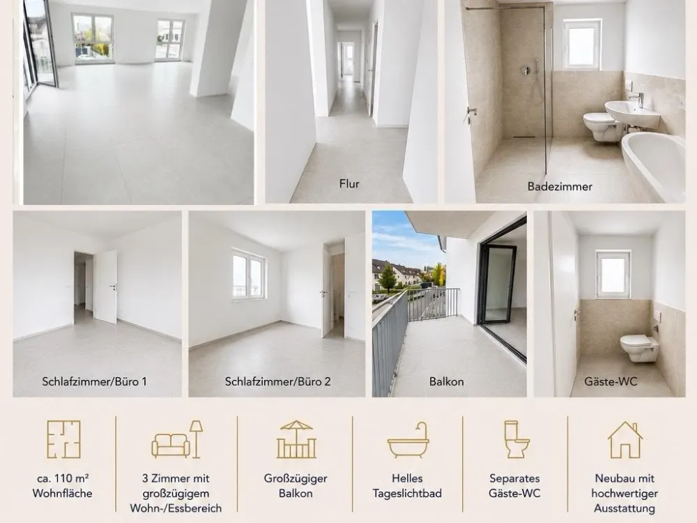 3-Zimmer Neubauwohnung in Bad Vilbel