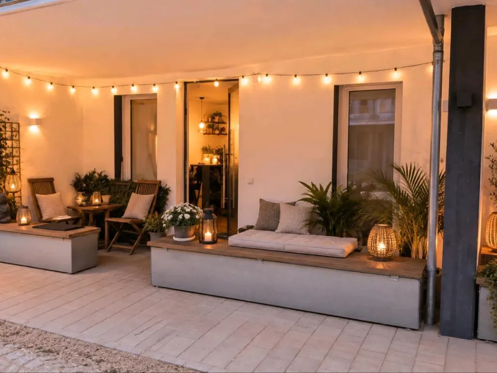 Dreizimmerwohnung mit Terrasse und kleinem Garten