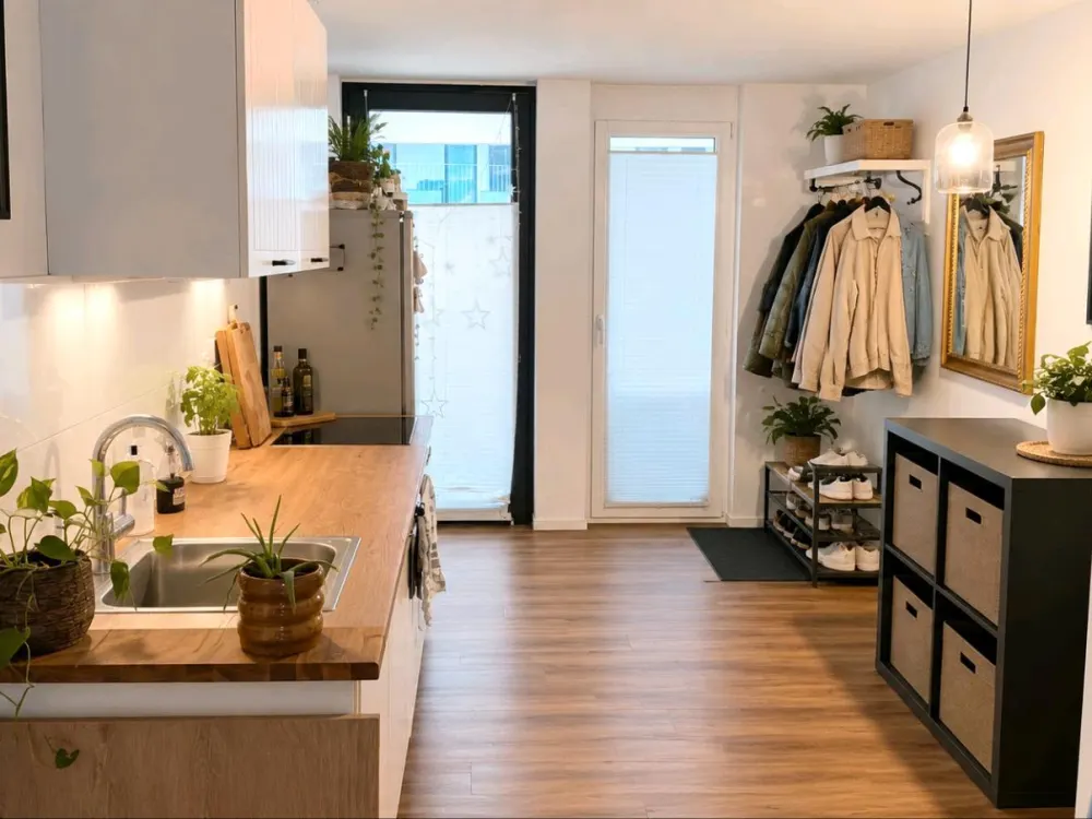 Dreizimmerwohnung mit Terrasse und kleinem Garten