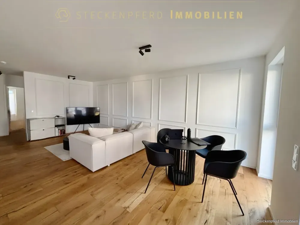 Stilvolle EG-Wohnung mit Garten für anspruchsvolle Mieter mit EBK und Wallbox im schicken Neubau!