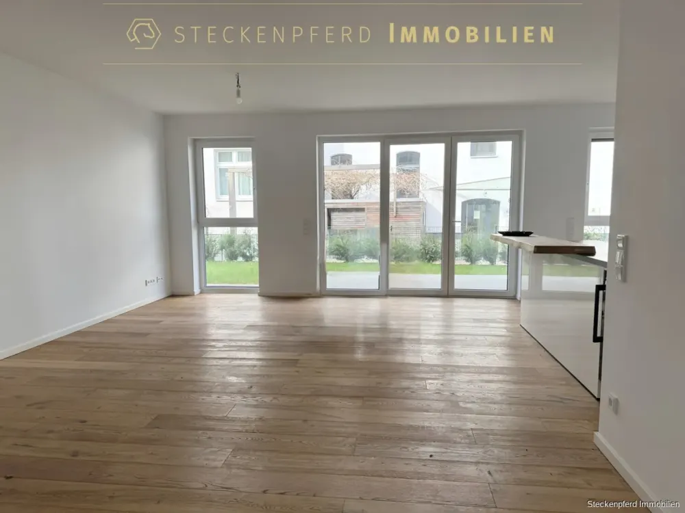 Stilvolle EG-Wohnung mit Garten für anspruchsvolle Mieter mit EBK und Wallbox im schicken Neubau!