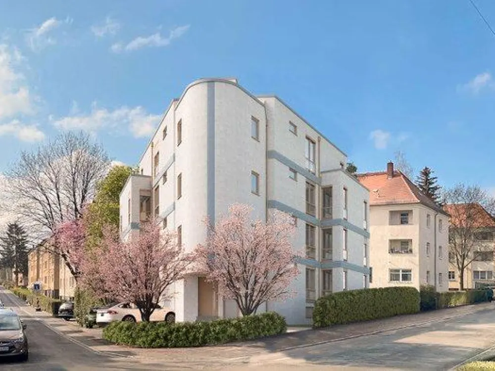 2026-10-07 Moderne 3-Zimmer-Dachgeschosswohnung mit zwei Dachterrassen und TG-Stellplatz in Dresden-Naußlitz zu vermieten