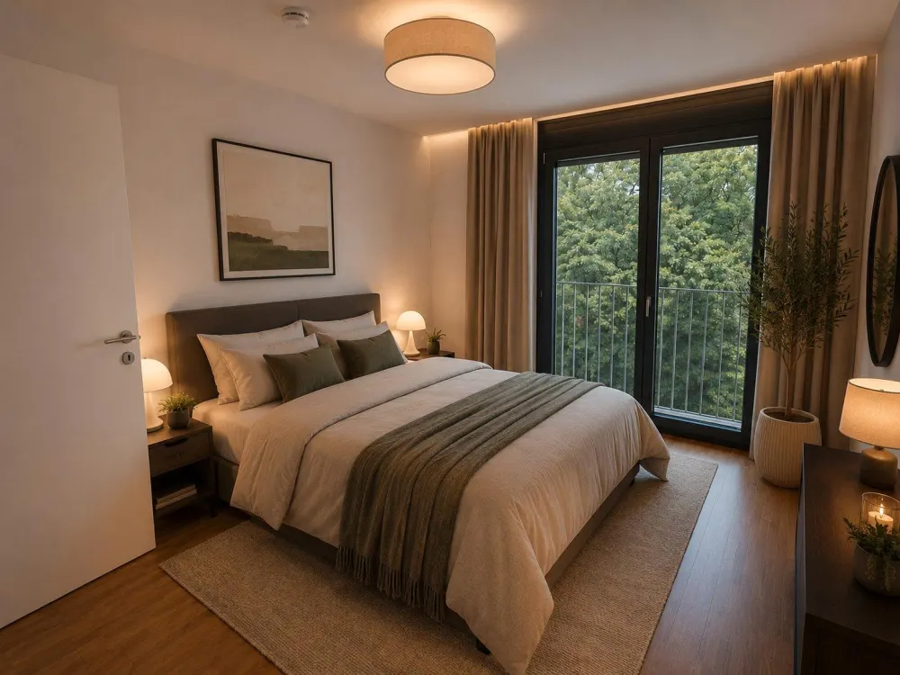 VERMIETUNG: Moderne 3-Zimmer-Wohnung im 1.OG, Balkon, Garage, EBK
