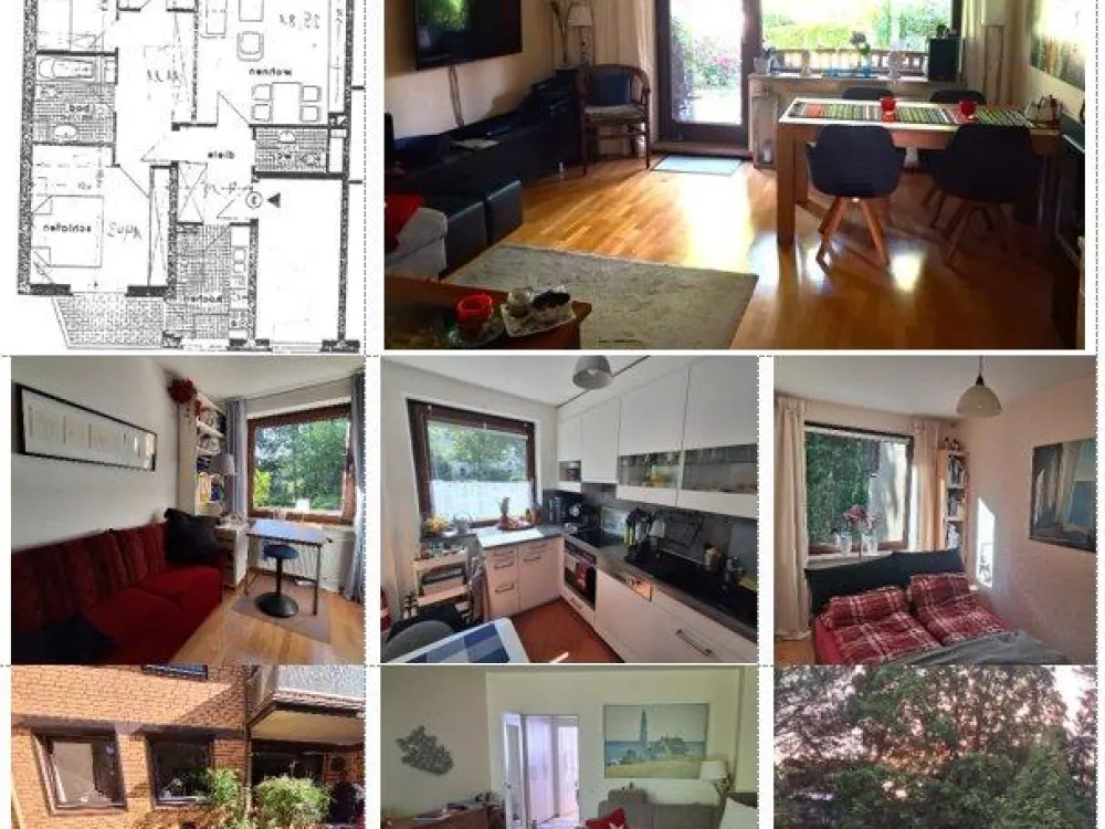 3.5-room apartment, partially furnished, in Alsterdorf limited to 2 years