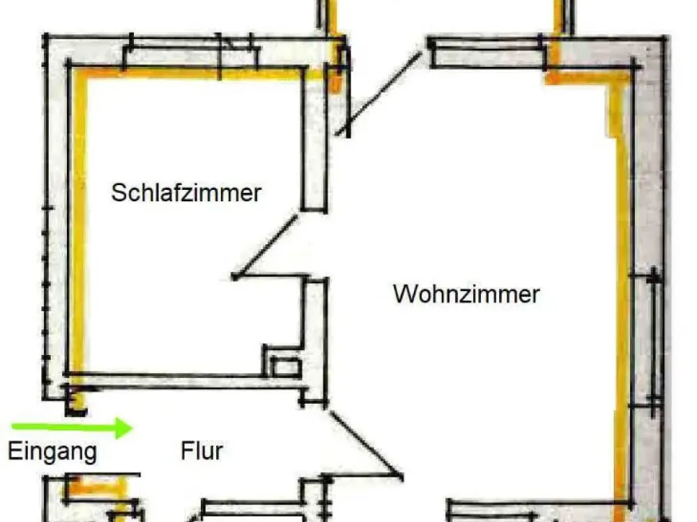 möblierte Wohnung 2 Zi., ruhig und hell, 2. OG, 2 x Blk., EBK, Gas Kamin mit Blick über Stuttgart