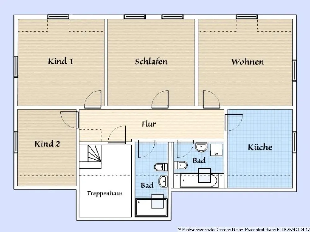 Erstbezug nach Umbau - 4 Zimmer mit 2 Bädern!