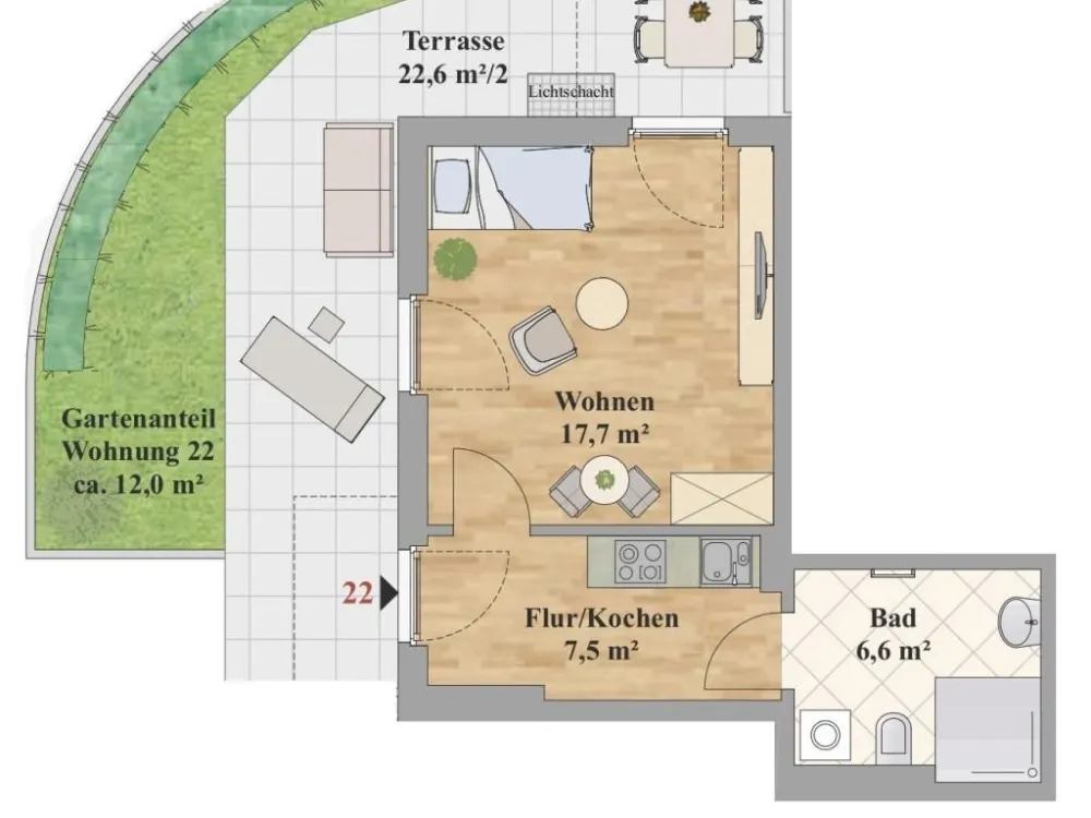 Ihr neuer Lieblingsplatz mit Terrasse und Garten!