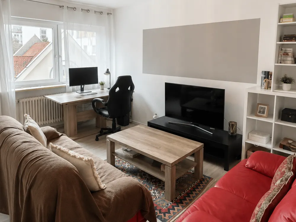 Möblierte 1-Zimmer-Wohnung in 90402 Nürnberg mit Balkon & Stellplatz