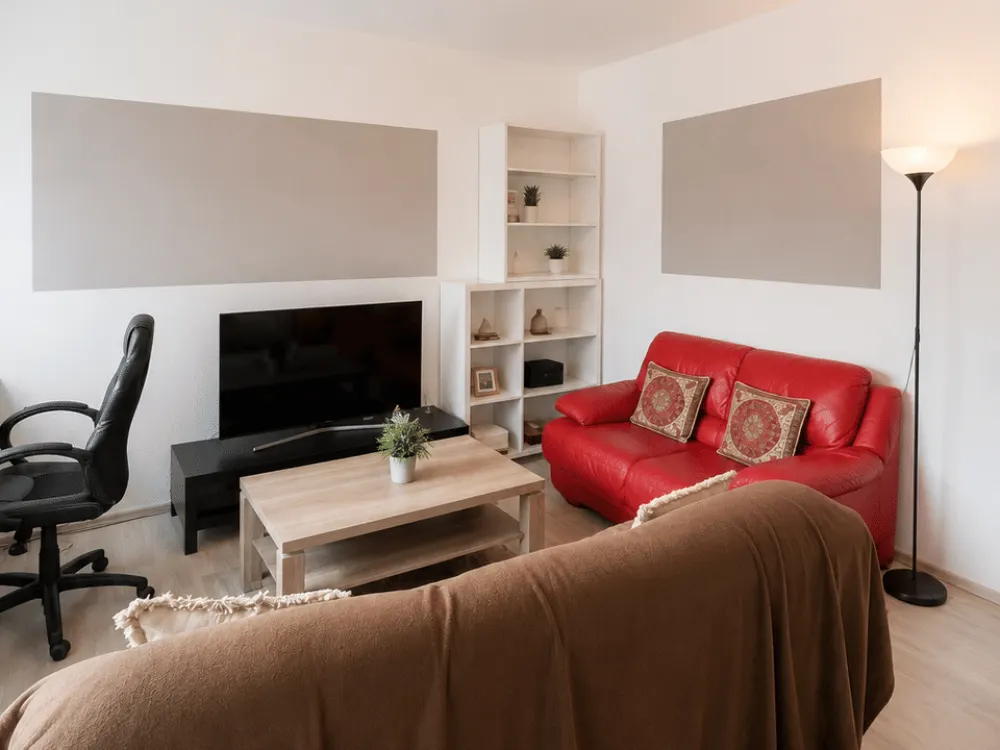 Möblierte 1-Zimmer-Wohnung in 90402 Nürnberg mit Balkon & Stellplatz