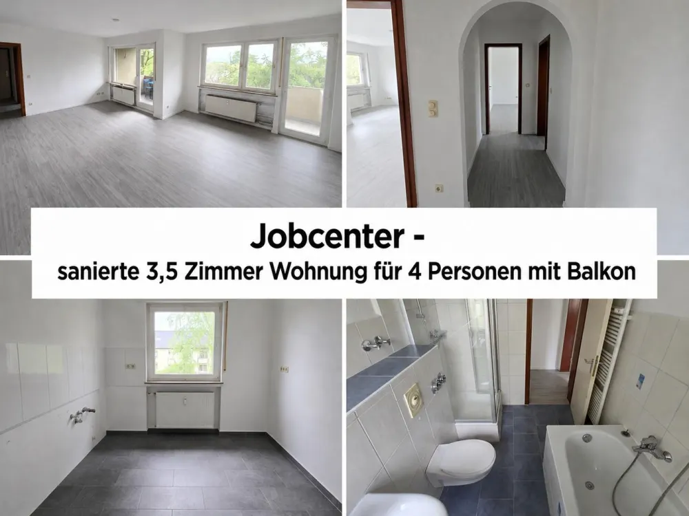 Jobcenter, جوب سنتر, Джобцентр: Neue Wohnung für Ihre Familie, ideal für 4 Personen