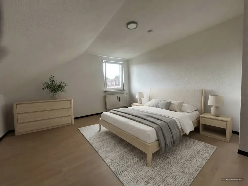 Sehr Schöne 2-Z.- DG-Wohnung mit Balkon, zentral in LEV, provisionsfrei von Privat