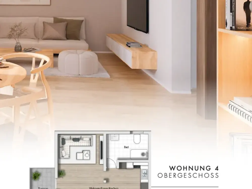 Erstbezug: 2-Zimmer-Wohnung Obergeschoss im Kulturdenkmal