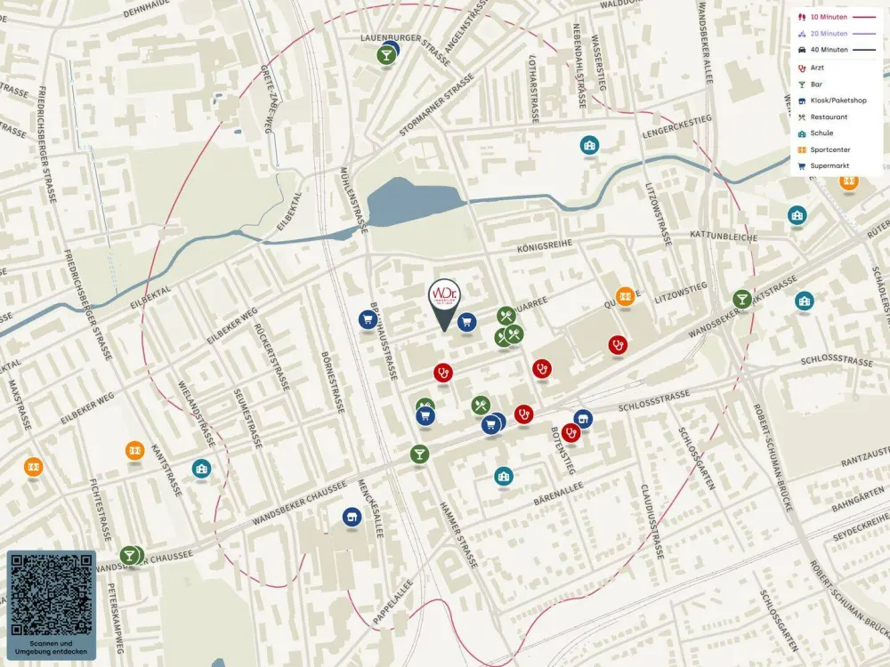 Ideale Singlewohnung zur Miete in Hamburg-Wandsbek - Wentzel Dr.