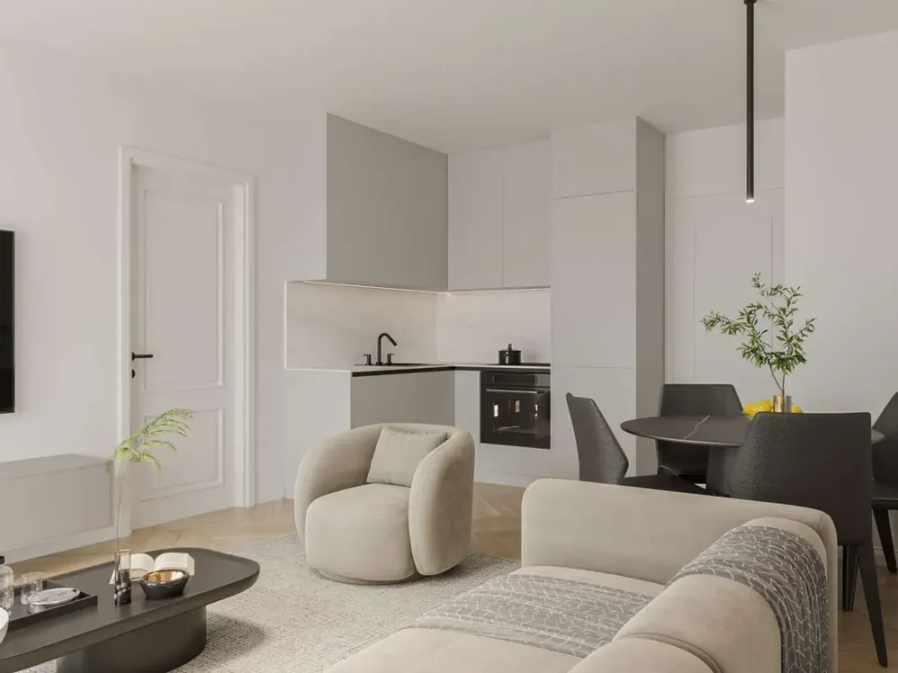 Hochwertige 2-Zimmer-Wohnung im 2. Obergeschoss mit Balkon