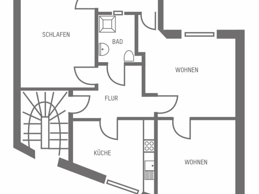 75m2 - drei Zimmer Wohnung in Köln-Weidenpesch