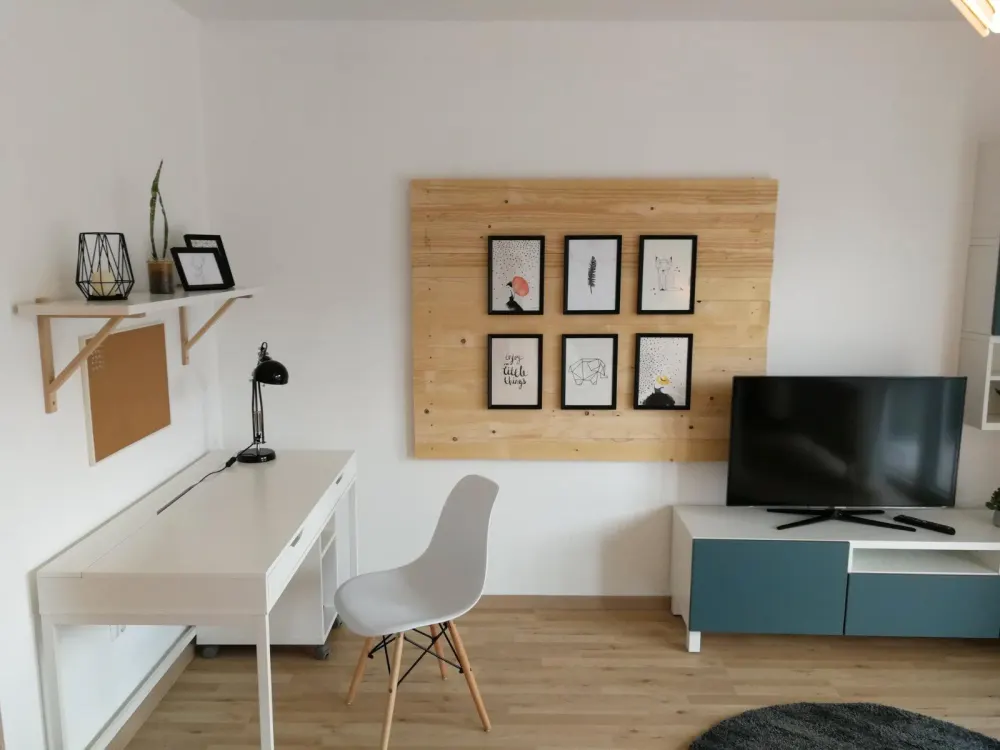 Fully Furnished 1-Room Apartment with Balcony, Near University