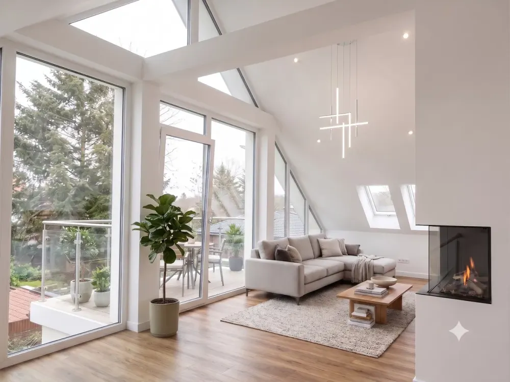 NEUBAU-Erstbezug: 2 Zimmer-Wohnung mit KLIMAANLAGE, EBK, Kamin & Balkon in Berlin-Spandau