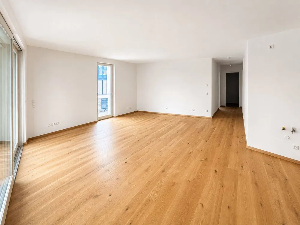 Erstbezug Neubau - Großzügige 3-Raumwohnung mit 2 Bädern & Südbalkon