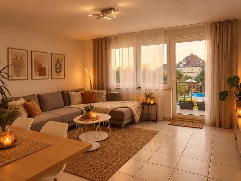 2 Zimmer Wohnung mit großem Balkon
