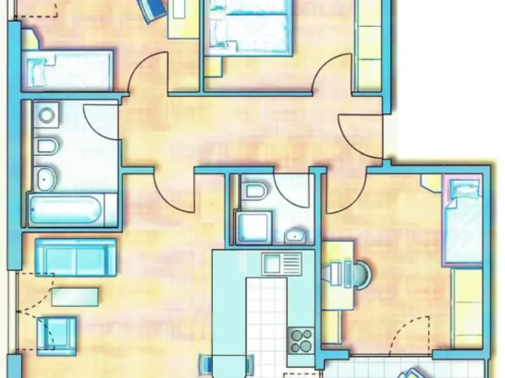 Ruhige 4-Zimmer-Wohnung mit Südbalkon, Einbauküche und idealer Verkehrsanbindung