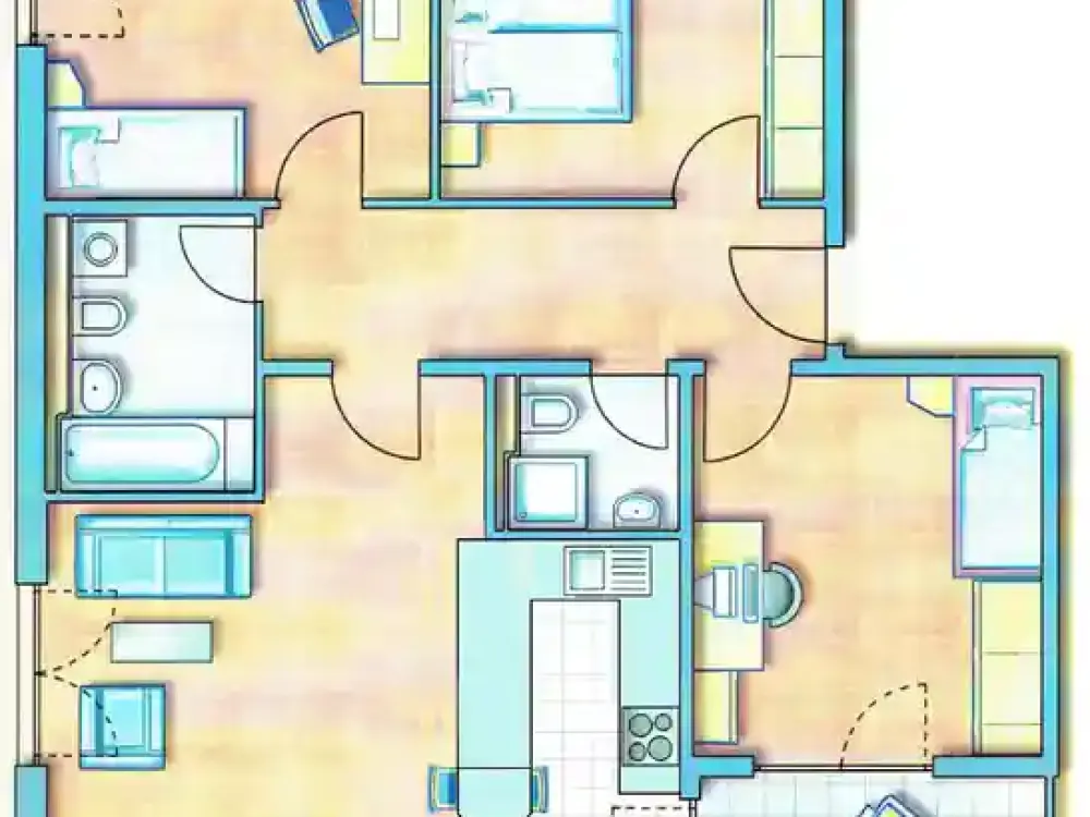 Ruhige 4-Zimmer-Wohnung mit Südbalkon, Einbauküche und idealer Verkehrsanbindung