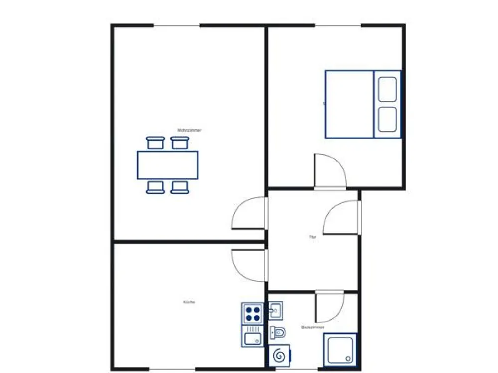 Beautiful 2-Room Apartment Seeks Tenant