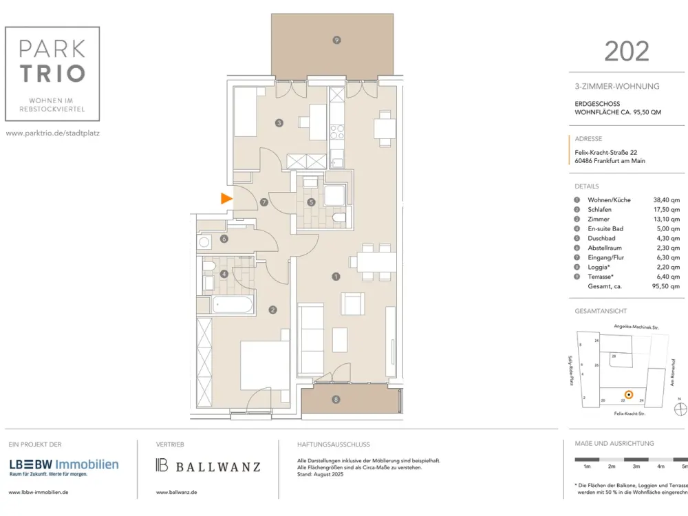 STADTPLATZ: Helle Wohnung mit durchdachtem Grundriss und Balkon