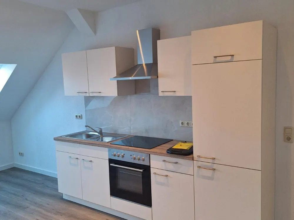 First Occupancy After Renovation | Modern 2-Room Attic Apartment with Fitted Kitchen